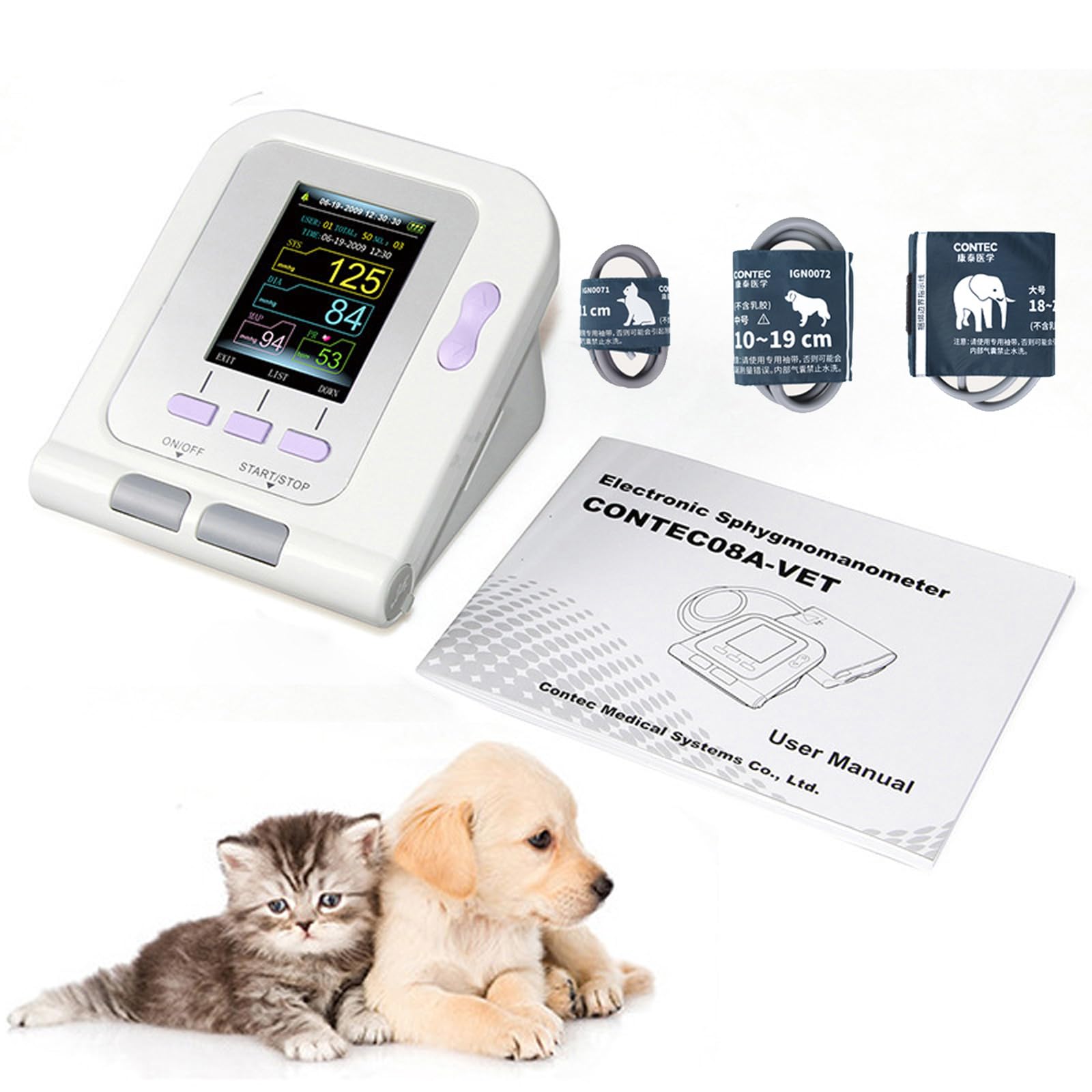 Amazon | 医師がすすめる ペット用血圧計 獣医用電子血圧計 動物儀測定